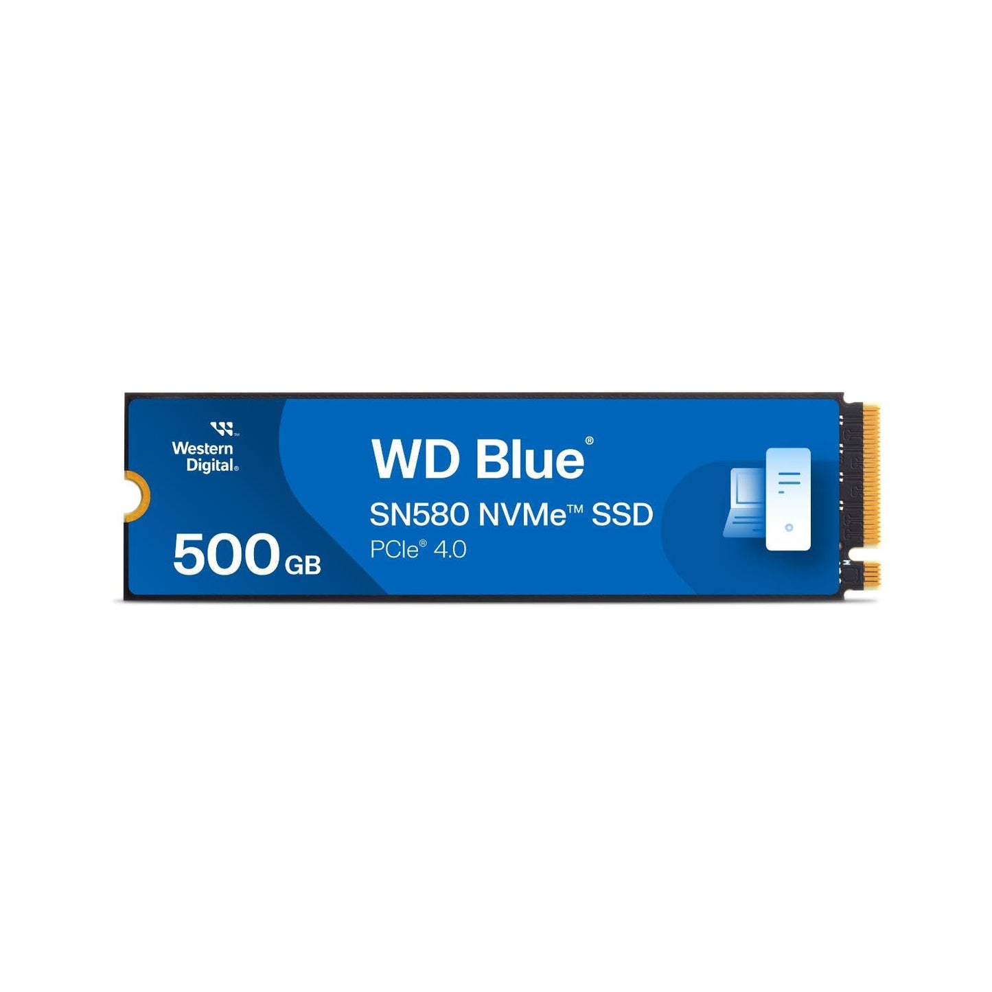 Western Digital 500Gb Wd Blue Sn580 Nvme Internal Solid State Drive Ssd - Gen4 X4 Pcie 16Gb/S, M.2 2280, Up To 4,000 Mb/S - Wds5