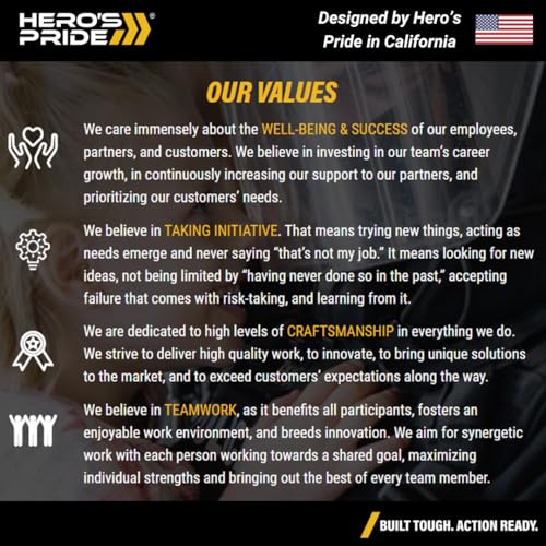 Hero's Pride Cobra Pro Style Aluminum Heavy Duty 2.25 Inch Duty Gear Quick Release Adjustable CCW Belt Buckle