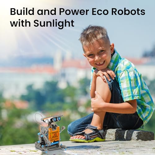 Sillbird 12-in-1 Solar Robot Building Kit STEM Gift for Boys Aged 8-13, DIY Science Educational Robotic Toys for Kids Teen...