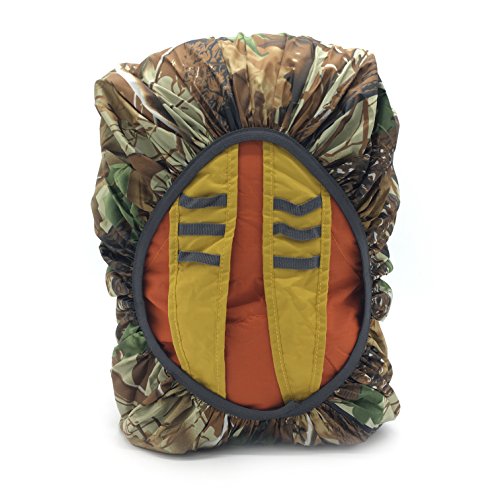 Silfrae Waterproof Rucksack Cover Backpack Rain Cover 30L-100L for Travel Climbing Hiking (Leaf Camo, 40L-50L)