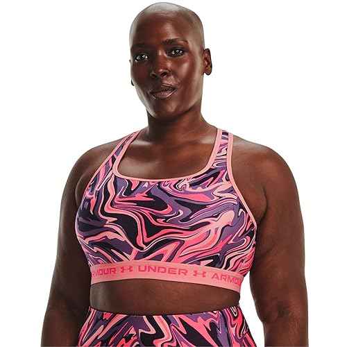 Under Armour Womens Crossback Mid Printed Bra