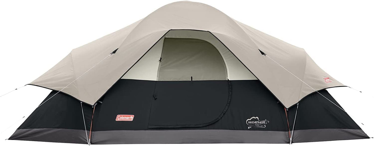Coleman 8-Person Tent for Camping | Red Canyon Car Camping Tent, Black