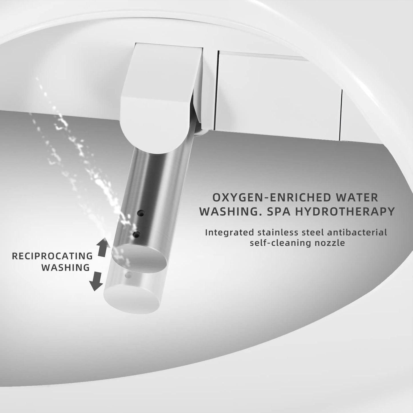 Bejoan X7 Bidet Toilet Seat, Elongated Bidet Attachment for Toilet Warm Water with Soft Close, Electric Heated Bidet Seat with Water Filtration