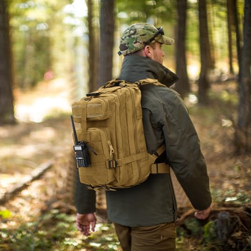 AUMENTAR Small Military Tactical Backpack, 30L Tactical Assault Bag for Men, Army Assault Rucksack GYM Hiking Backpack Bug...