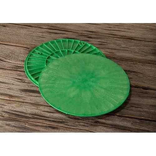 Speedball 12 Inch Round Universal Pottery Wheel Bat, Green, for Ceramics and Clay Work