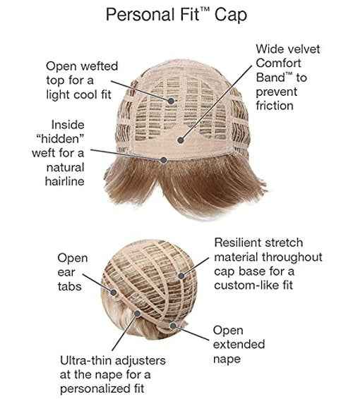 Gabor Gala Short Textured Wig by Hairuwear, Average Cap G17+ Vanilla Mist