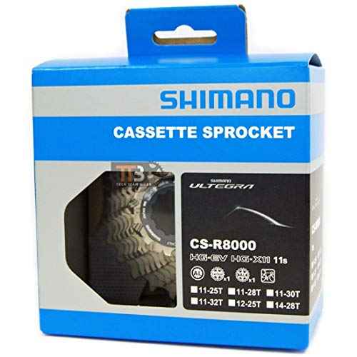 SHIMANO Unisex 305751220 Ultegra Cassette R8000 11V 11 V, Silber, One Size EU