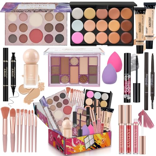 Makeup Kit for Women Teens Full Kit Makeup Set for Teenagers Eyeshadow Palette Foundation Makeup Kits for Teen Girls Makeu...