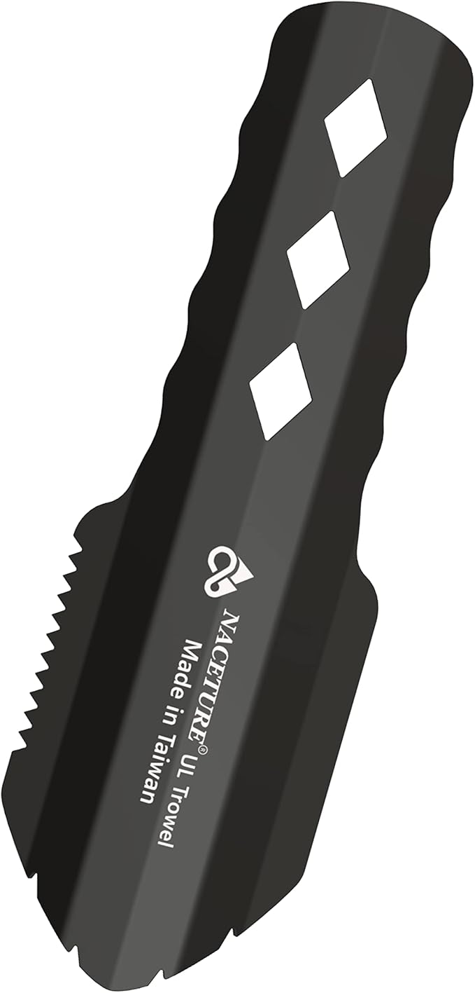 NACETURE Ultralight Backpacking Trowel Aluminum Shovel Small Potty Multitool with Longer Handle Design Essential for Hikin...