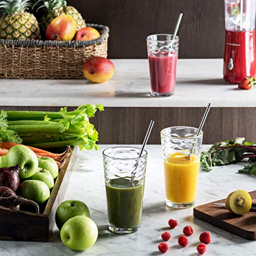 POPLASS Biscayne 18-Piece Family Drinking Glasses Set - Drinking Glassware Set with Highball Cooler, DOF (Double Old Fashi...