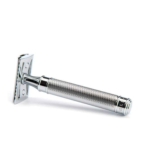 MÜHLE Grande R89 Double Edge Safety Razor (Closed Comb) & MUHLE Plastic Head Cover for Safety Razors