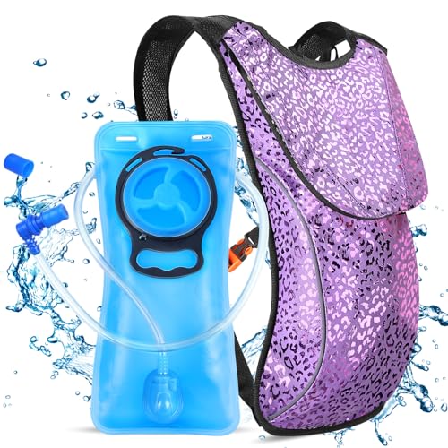 Rave Hydration Pack, Hydration Backpack with 2L Hydration Bladder, Festival Essential Water Backpack for Hiking, Running, ...