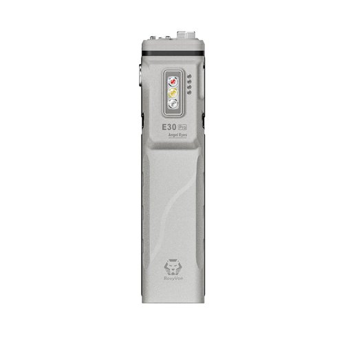 RovyVon E30 Pro Marble USB-C Rechargeable EDC Flashlight, Max 3500 Lumens Flat Flashlight with Proximity Sensor, Combo Switch Versatile Pocket Light for Everyday Carry/Emergency(365nm+Red+White)