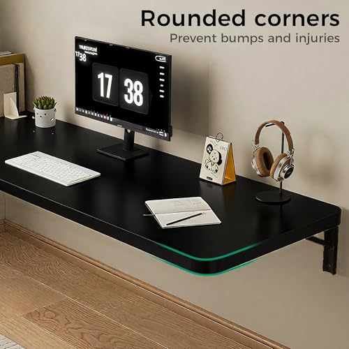 vie poetique Folding Tables Space Efficient Wall Mounted Fold Out Table, The Preferred Choice for Garages and Sheds/Home O...