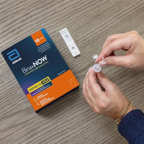 BinaxNOW™ COVID-19/Flu A&B Combo Self Test, Reliable COVID/Flu Home Test With 15 Minute Results, 10 Tests