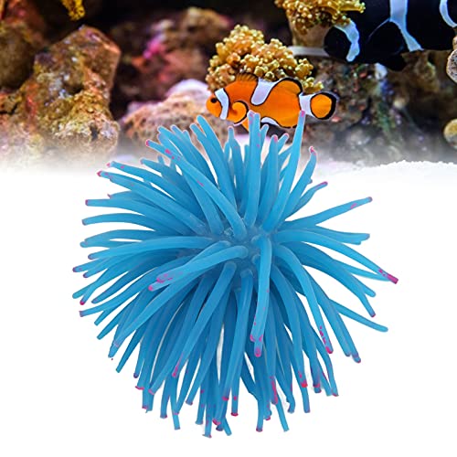 Luminous Decoration, Safe Durable Silicone for Fish Tanks, Suitable for Freshwater and Saltwater (Blue)