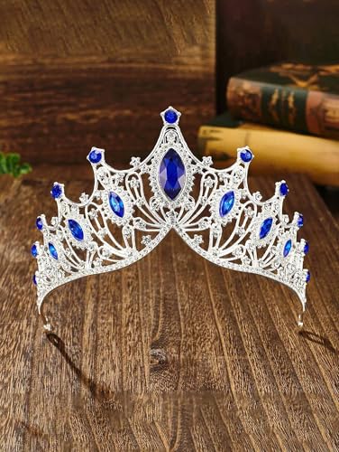 AIBFRID Tiaras Headbands Crown for Women and Girls, Princess Rhinestone Crown for Bridal, Crystal Queen Tiara Head Band Ha...
