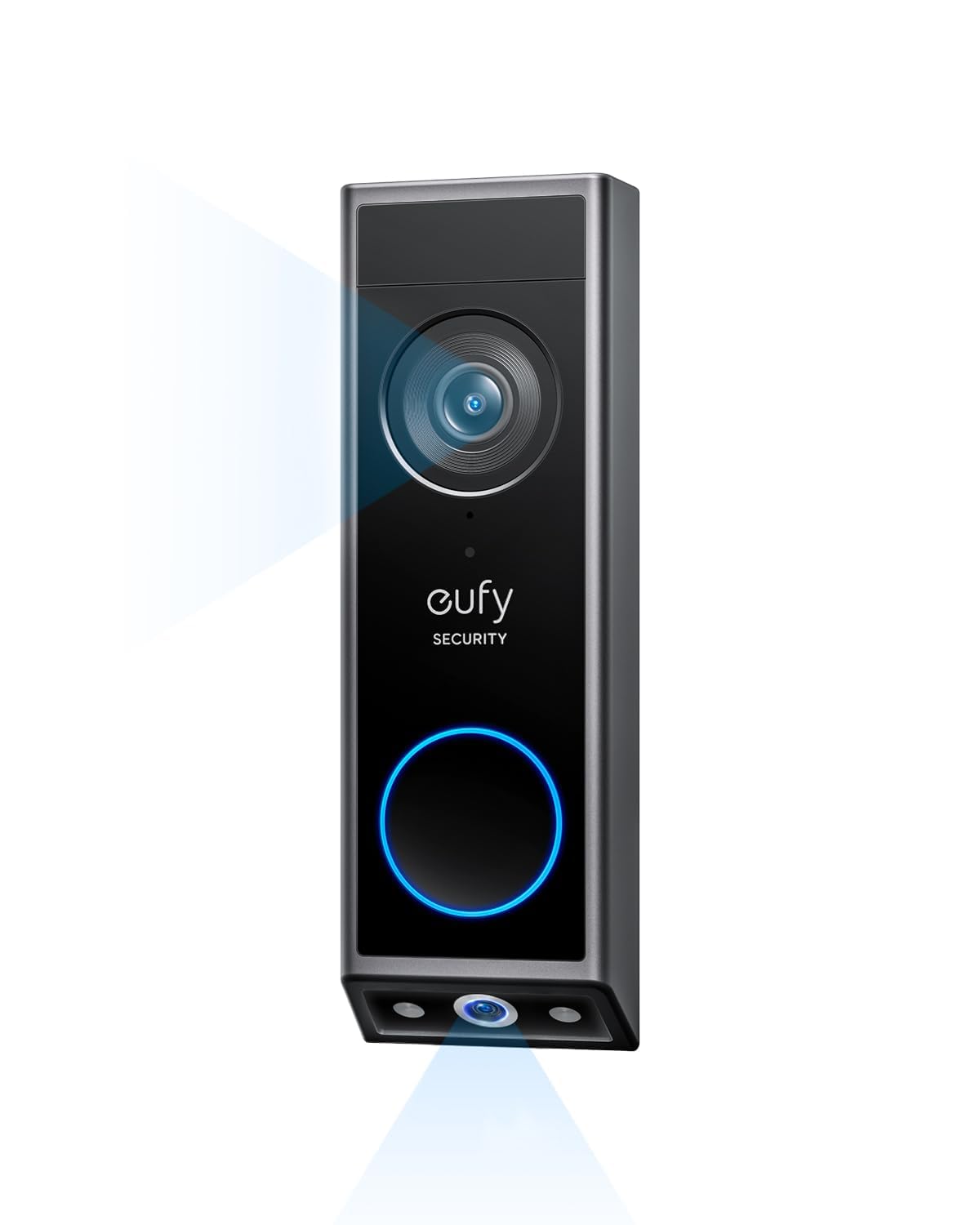 eufy Security eufyCam S4 4-Cam Kit with Video Doorbell E340, 4K Solar Camera Wireless Outdoor, 3-Lens PTZ Cam, 360° View, Whole-Home Coverage, AI Recognition, 8X Zoom, No Monthly Fee, Local Storage