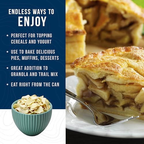 Augason Farms Dehydrated Apple Slices Can - Gluten Free Survival Food with Long Shelf Life - Emergency Food Supply for Cam...