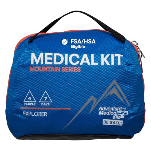 Adventure Medical Kits Mountain Series Medical Kit - Explorer - Emergency Medical First Aid Kit - For 4 People for 7 Days...