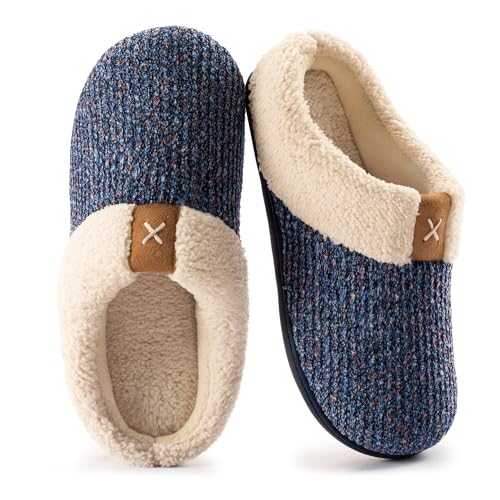 ULTRAIDEAS Women's Indoor Bedroom Slipper with Memory Foam, Gift for Women, Wool-Like House Shoe with Anti-Skid Rubber Sol...