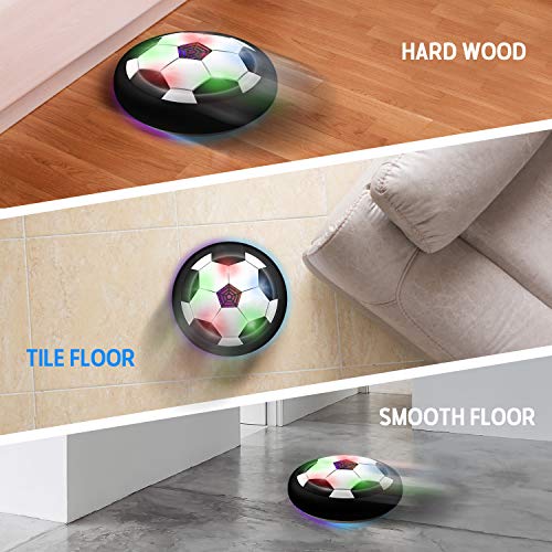 Toyk Boy Toys - LED Hover Soccer Ball - Air Power Training Ball Playing Football Indoor Outdoor Game - Birthday Gifts for ...