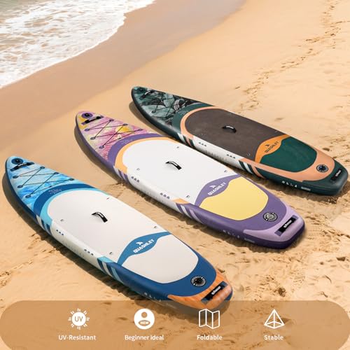 Quashley Inflatable Paddle Board,Ultra Stable Stand Up Paddleboards 33"/34" with All Premium Accessories,Wide All Around S...