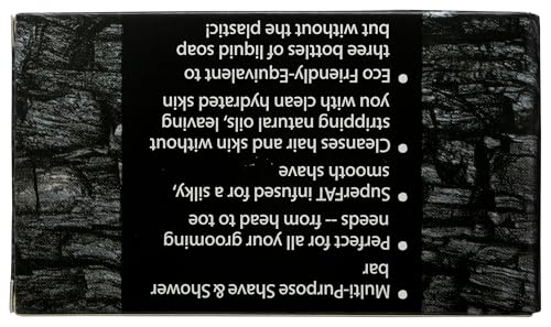 One Bar Shave & Shower Detox Activated Charcoal One With Nature 3.5 oz Bar Soap