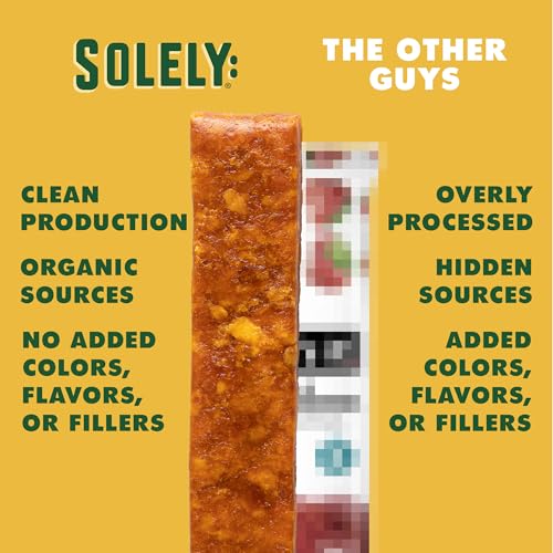 SOLELY - Organic Fruit Jerky Variety Pack - 8 Flavors, 8 Individually Wrapped Fruit Strips - Fruit Leather Made from Dried Fruit - Healthy Snacks for Adults & Kids - Non GMO, Vegan - 0.8oz (23g)