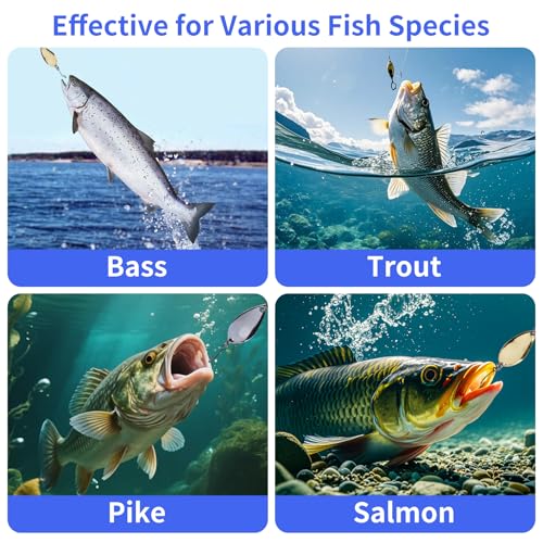 73PCS Fishing Lures Kit with Tackle Box for Freshwater Bass & Trout – Includes Crankbaits, Topwater Frogs, Soft Plastic Wo...