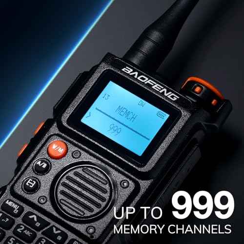 BAOFENG K6 Tri-Band Handheld Ham Radio Full Kit, 5W Two Way Radio, UHF/VHF/1.25M/NOAA/FM/Air Receiver, 2600mAh Battery Type-C Charging, Speaker Mic, Programming Cable, Chirp Compatible [2 Packs]