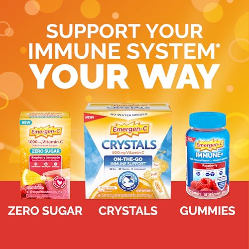 Emergen-C 1000mg Vitamin C Powder, with Antioxidants, B Vitamins and Electrolytes, Vitamin C Supplements for Immune Suppor...