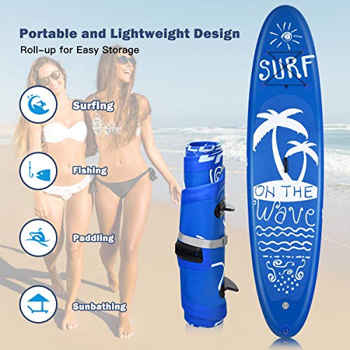Goplus 9.8'/10'/11' Inflatable Stand Up Paddle Board, 6.5” Thick SUP with Premium Accessories and Carry Bag, Wide Stance, ...