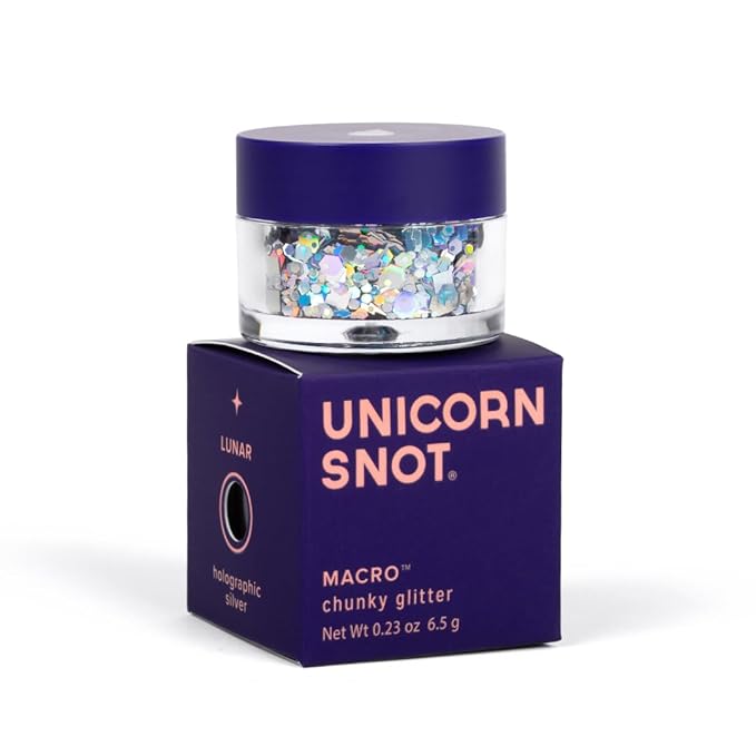 UNICORN SNOT Macro Face & Body Glitter | Cosmetic Grade Large-Particle Loose Glitter | Holiday Stocking Stuffer & Christma...