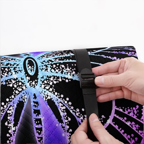 Smell Sunshine Outdoor Picnic Blanket Portable Ultrasonic Waterproof Picnic Mat Symmetrical Butterfly Printed Camping Beac...