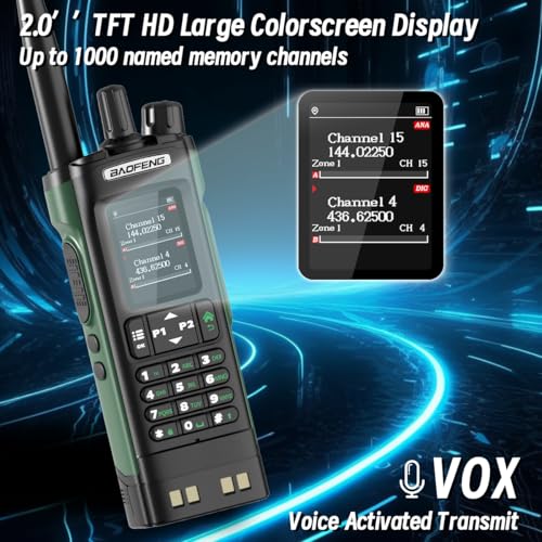 BAOFENG DM32 DMR Radio Ham Radio Handheld Rechargeable Walkie Talkies Long Range DM32UV Two Way Radio NOAA Weather Radio w...