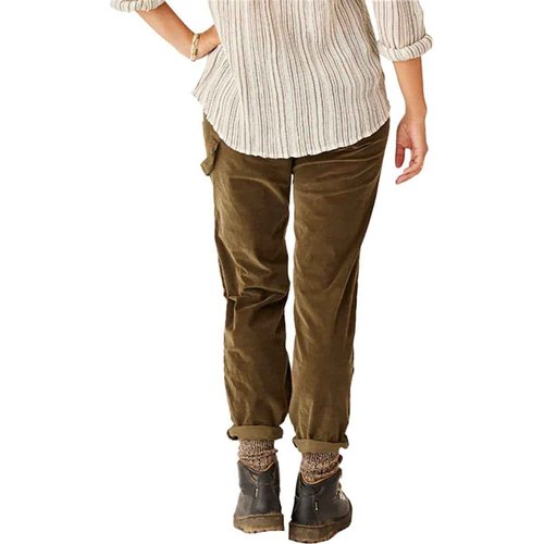Carve Designs Corey Butter Pant - High Rise Straight Leg Jeans for Women, Organic Cotton Utility Denim with Flap Pockets & Relaxed Fit - Fir 2
