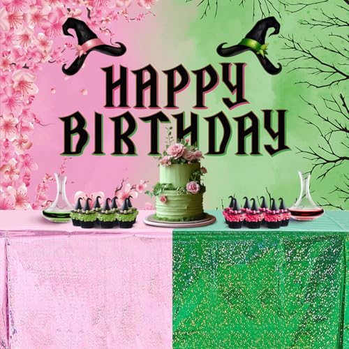 Witch Theme Party Decorations Banner Witchy Birthday Background Decoration, Witchy Party Banner Backdrop Photography Backg...