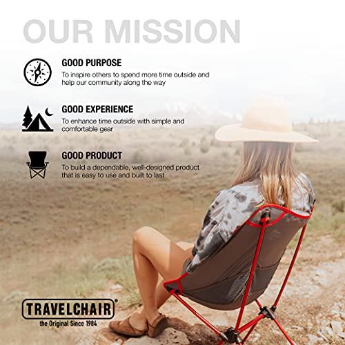 Travel Chair Joey Chair Folding Camping Chair Outdoor for Hiking Backpacking Lawn Beach Sports Lightweight Stable Portable...