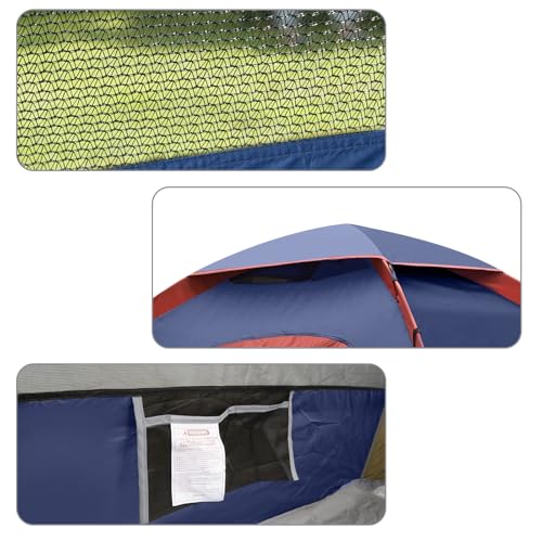 unp 6 Person 4 Season Dome Tent, Easy to Set Up for Camping & Hiking, Lightweight & Portable, Green