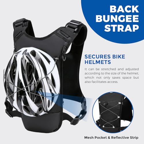Criuage USA Original Patent Running Hydration Vest Backpack, Lightweight Chest Pack with 2.0L Water Bladder Bag Daypack fo...