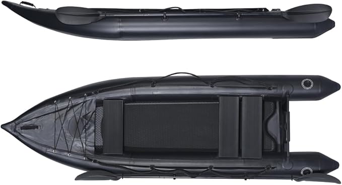 2 Person Inflatable Kayak Fishing PVC Kayak The Dimension 130'' *43'*11.8'' Inflatable Kayak Rescue Rubber Rowing Kayak wi...
