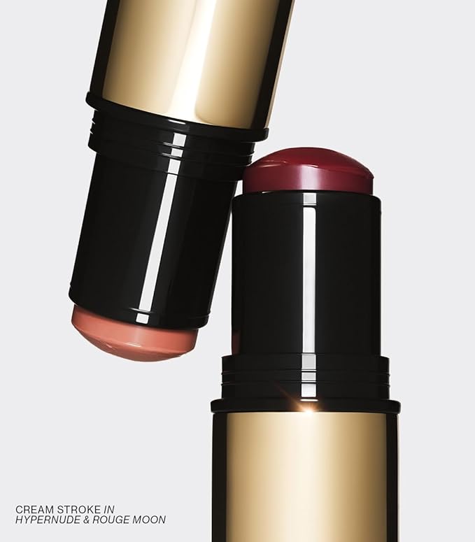 MAKE Beauty Cream Stroke Cream Blush Stick for Cheeks - Vibrant, Natural Soft Matte Finish - Shade Chroma, Pinky Coral Blush Makeup