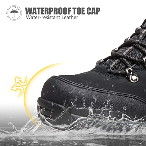 CAMEL CROWN Hiking Shoes Men Trekking Shoe Low Top Outdoor Walking Waterproof Leather Trail Sneakers