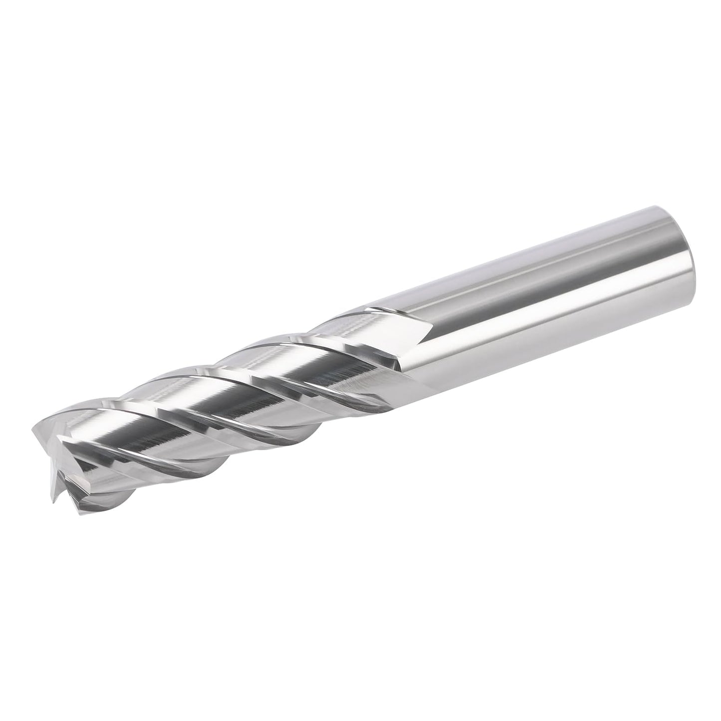 MYS Cermet End Mill Set -4Flute- 16mm Shank 100 for Milling Machine, CNC Router Bits Carbide Speed Square Nose for Hardened Steel,Torno para Metal -HRC68- Uncoated