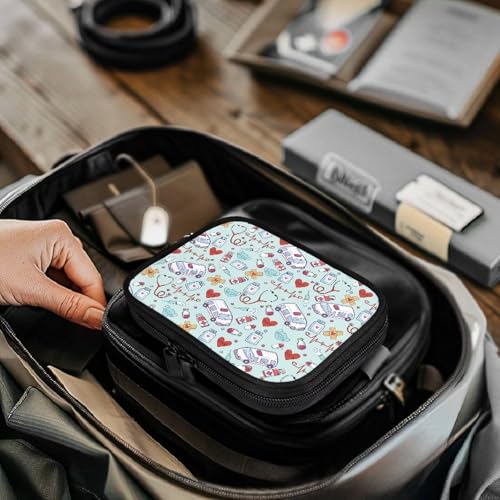Rnyleeg First Aid Bag for Kids,Ambulance Nursing First Aid Kit Pouch Bag Empty for Car,Home,Travel,Camping,Hiking