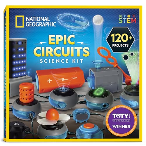 Blue Marble National Geographic Circuit Maker Kit - 120 Electronic Projects Set with Circuit Components, Educational Elect...