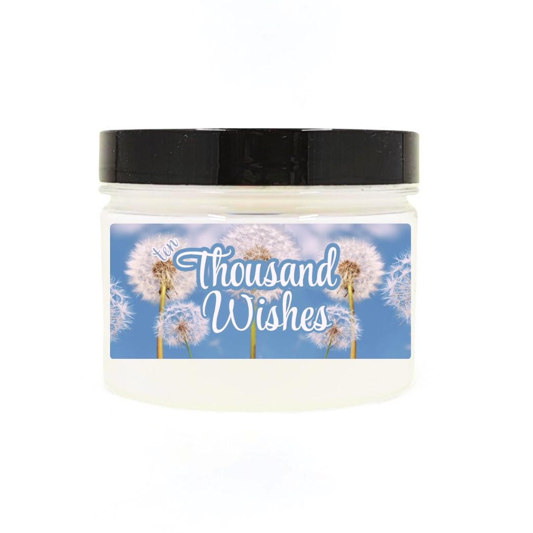 Scented Body Powder for Men & Women Scented Ten Thousand Wishes, Bath Perfume Dusting Powder with Fragrance & Essential Oils, Talc Free, 8oz Container, Made in USA