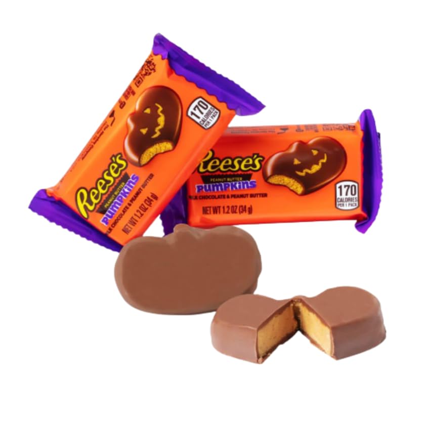 CandyKrave Reese's Milk Chocolate Peanut Butter Pumpkin - Irresistible Halloween Candy Packs -Chocolate Halloween Treat (4 pound)