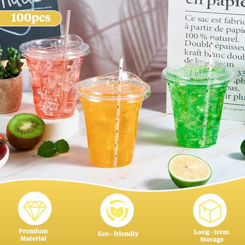 NIEITRK 100 Pcs Disposable Paper Straws,7.75"x0.24" Paper Straws for Drinking,Disposable Drinkware for Stand Supplies Bar,...